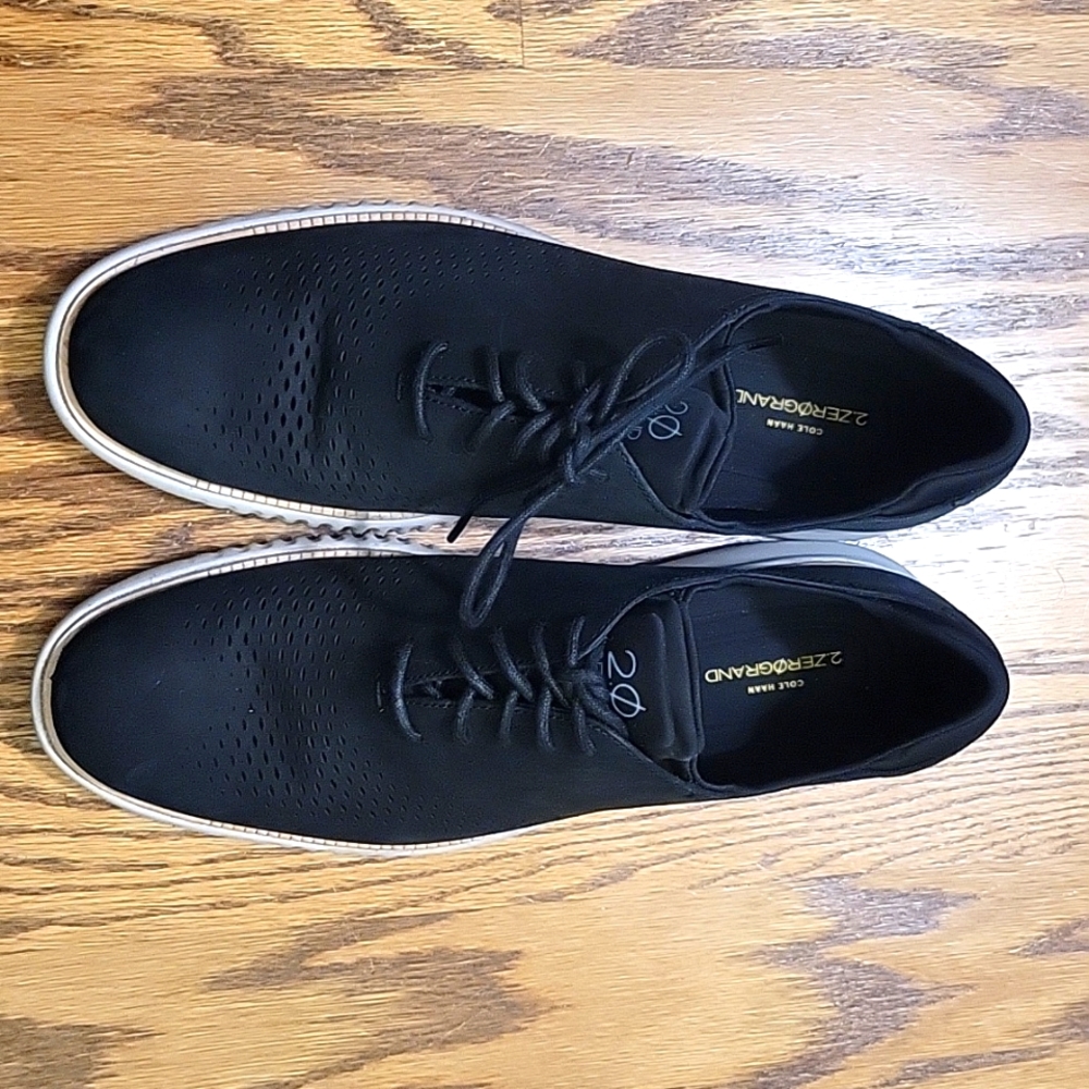 Cole Haan black suade shoes